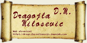 Dragojla Milošević vizit kartica